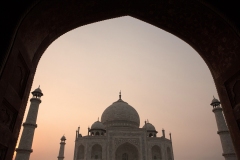 Taj Mahal at sunset